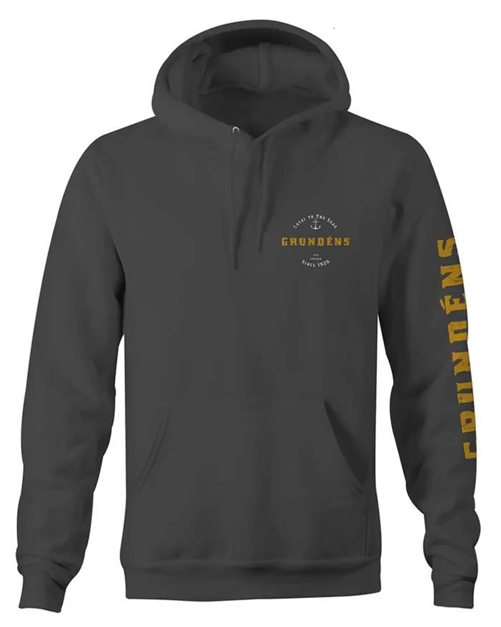 Grundens Rope Knot Hoodie - Iron Grey 2 Grundens Rope Knot Hoodie - Iron Grey - Image 2