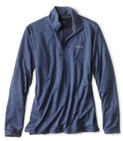 Orvis Performance 1/4 Zip Shirt - Desert Blue - Large
