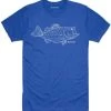 Simms Bass Line T-Shirt - Royal Heather - Large