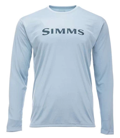 Simms Long Sleeve Tech Tee - Steel Blue - Large 1 Simms Long Sleeve Tech Tee - Steel Blue - Large