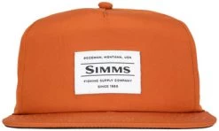 Simms Unstructured Flat Brim Cap - Simms Orange