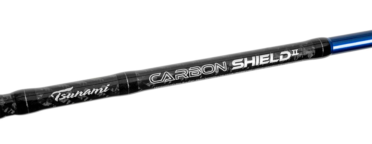 Tsunami Carbon Shield II Spinning Rods 6 Tsunami Carbon Shield II Spinning Rods - Image 6